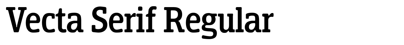 Vecta Serif Regular